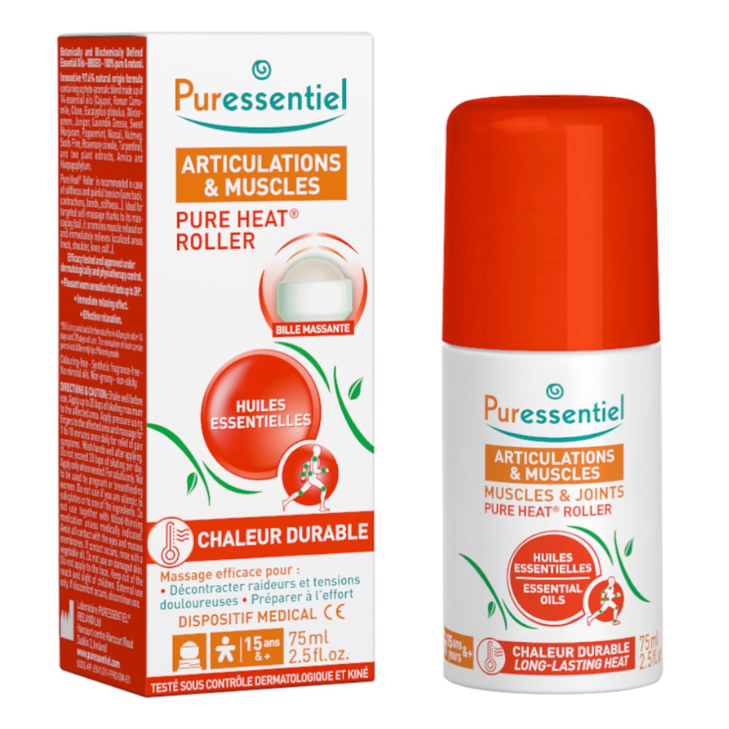 Puressentiel Articulations et Muscles Roller Pure Heat 75 ml