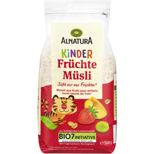 Alnatura Bio Kinder Früchte Müsli 500G