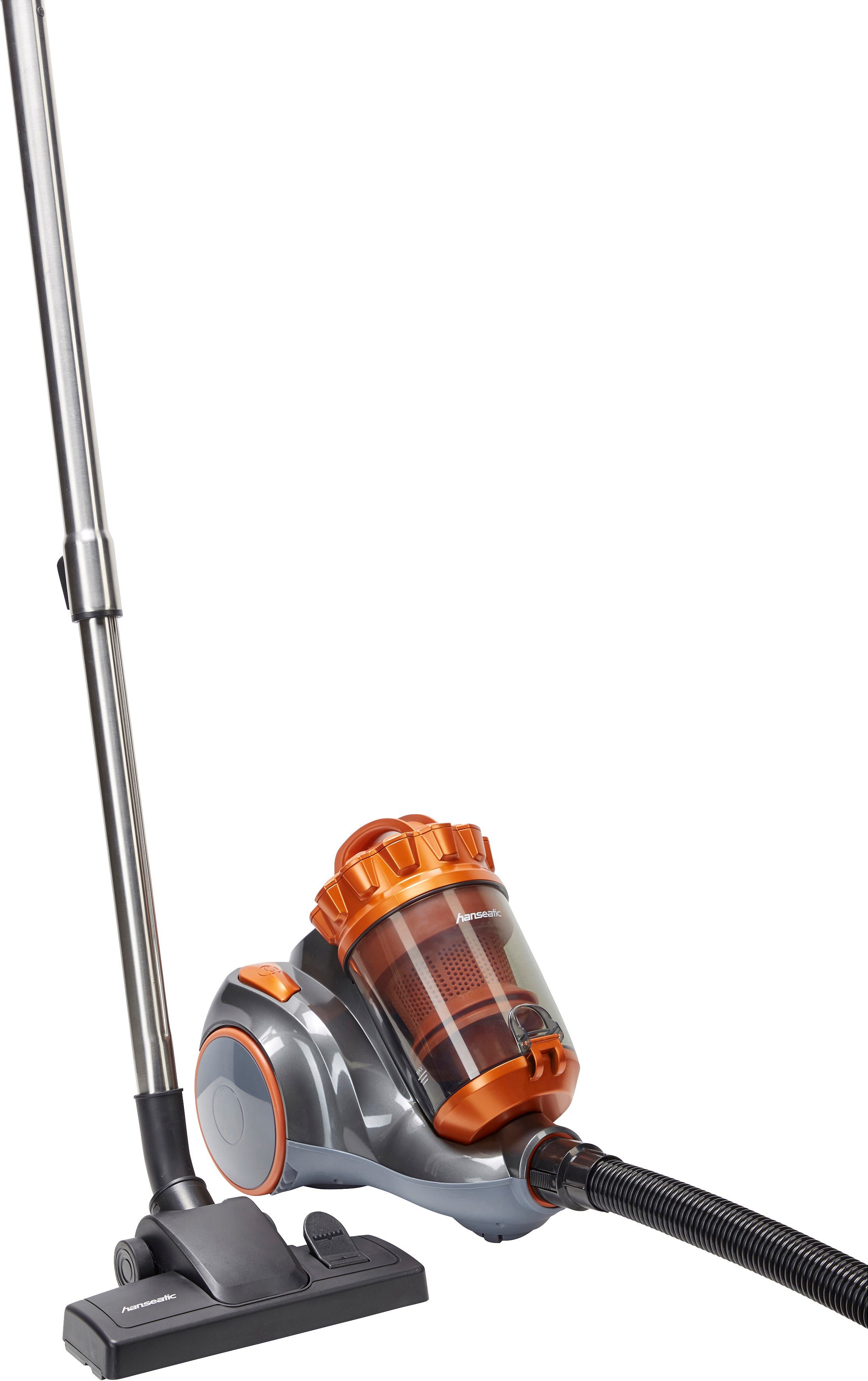 Hanseatic Bodenstaubsauger CJ132WT-060- Edition 20, 600 W, beutellos, Chrom-Raster Teleskoprohr, kupferfarben
