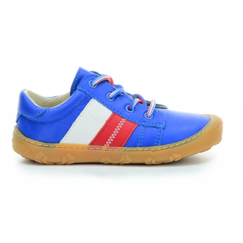 Ricosta Rocky weiß / blau / rot (M) Barfuß-Sneakers