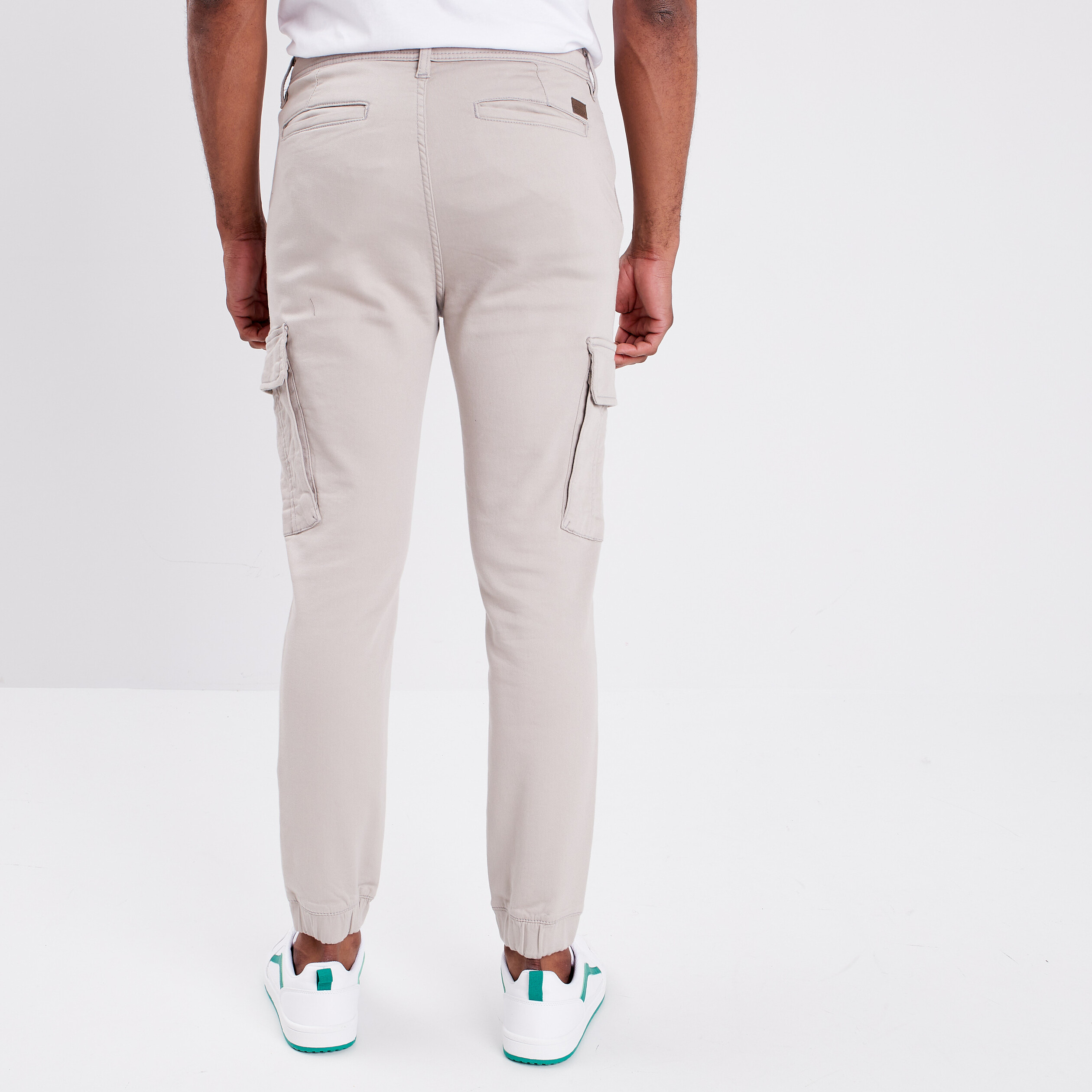Pantalon cargo à coulisse sable homme | La Halle
