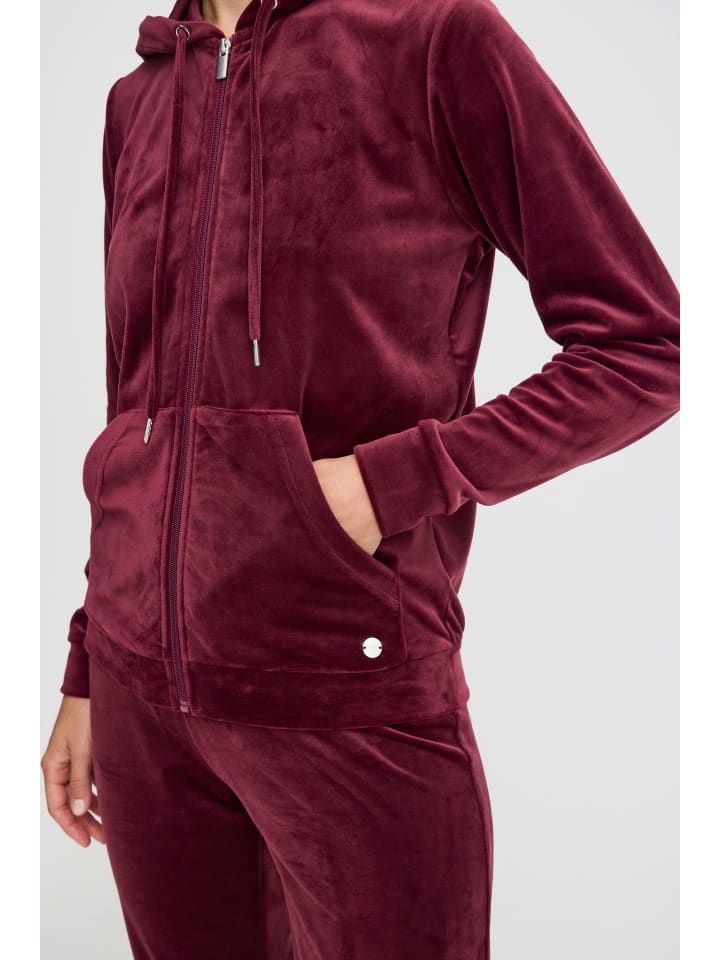 Oxmo Jogginganzug OXMitta 21800134-ME  Lounge-Set in Nicki-Optik in Rot günstig kaufen