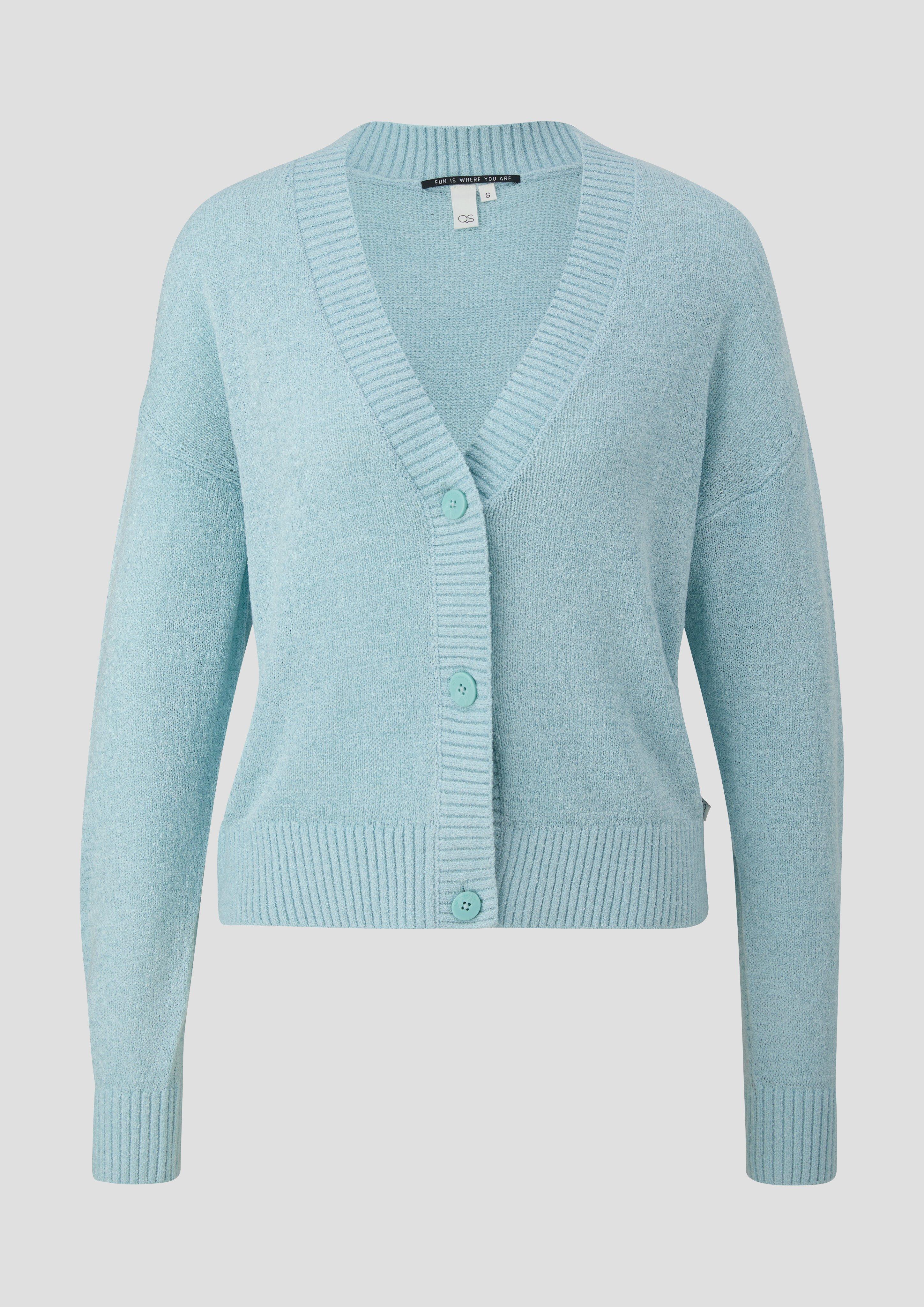 Verkürzte Strickjacke mit Knöpfen  2143199-6103
