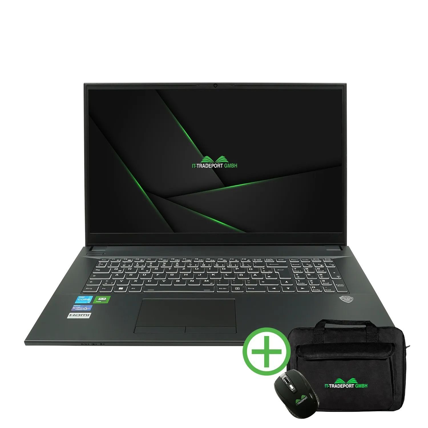 JodaBook D17, fertig eingerichtetes Notebook (43,90 cm/17.3 Zoll, Intel Core i3 1215U, Intel UHD-Grafik, 500 GB SSD, #mit Funkmaus +Notebooktasche)