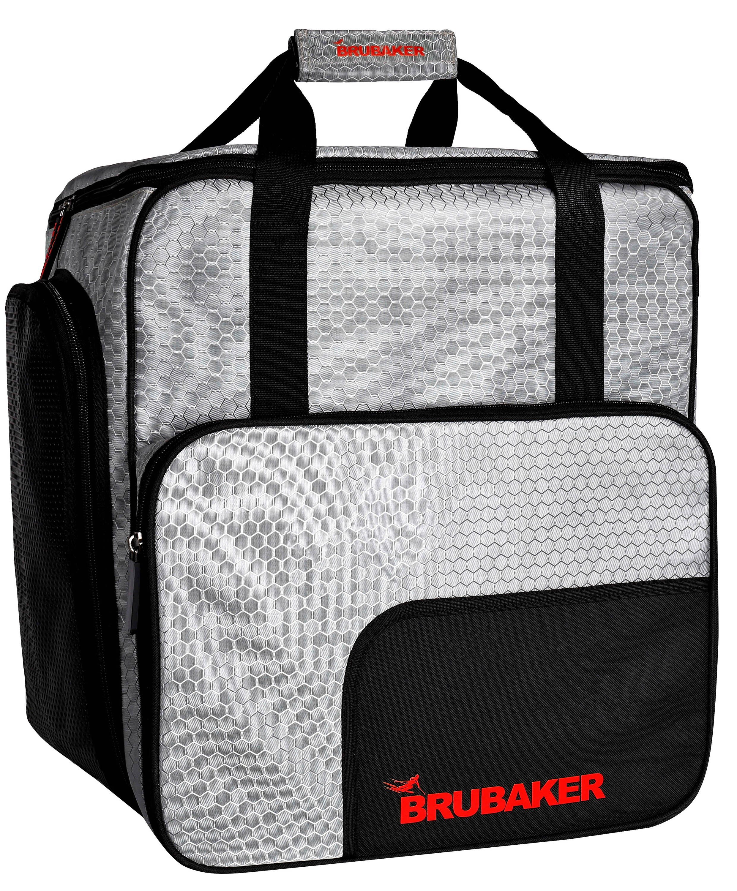 BRUBAKER Sporttasche CarverTec Pro Skitasche Kombi Set (2-tlg., reißfest und nässeabweisend), Skisack und Skischuhtasche für 1 Paar Ski