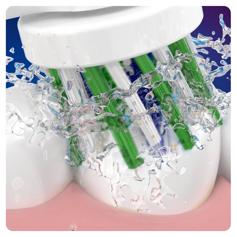 oral-b Oral-B CrossAction Brossette Avec CleanMaximiser, 3 Brossettes De Rechange