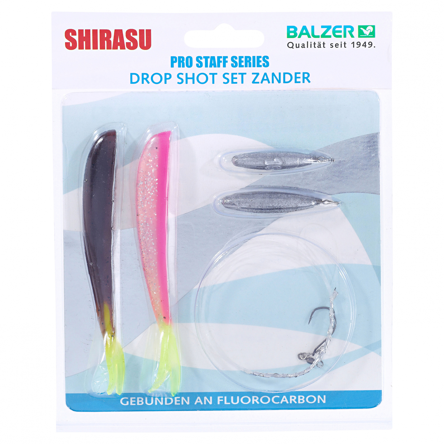 Shirasu Gummiköder-Set Drop Shot (Zander Set)