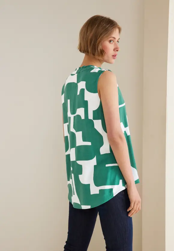 Street One Ärmellose Printbluse