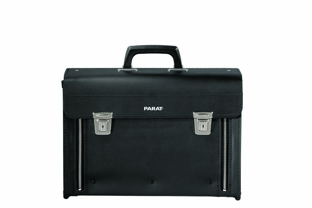 Parat 5.380.000.031 Bolsa de ferramentas em couro New Classic com divisória central, dimensões 400 x 140 x 280 mm