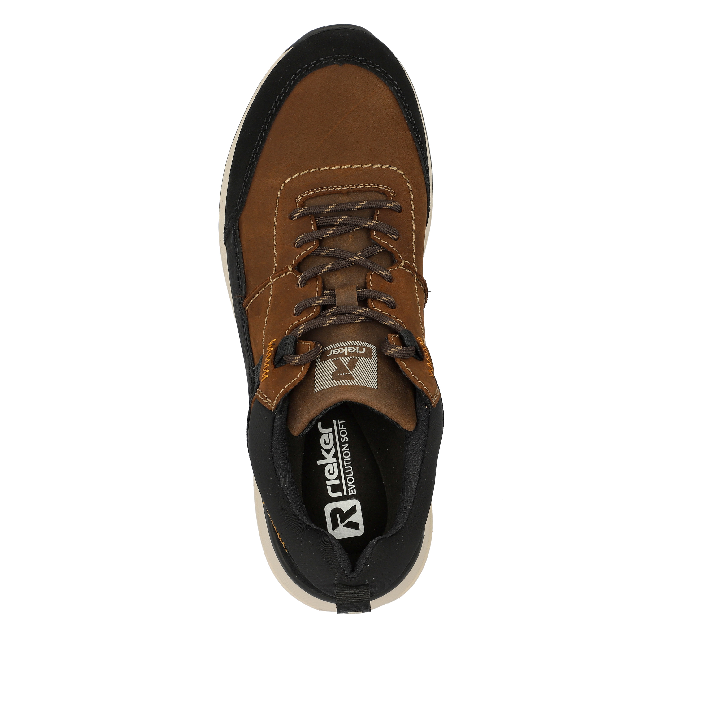 Rieker Herren Sneaker Low nut-brown black