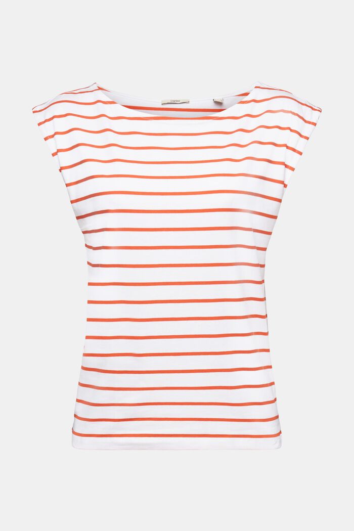 Gestreiftes Baumwoll-T-Shirt