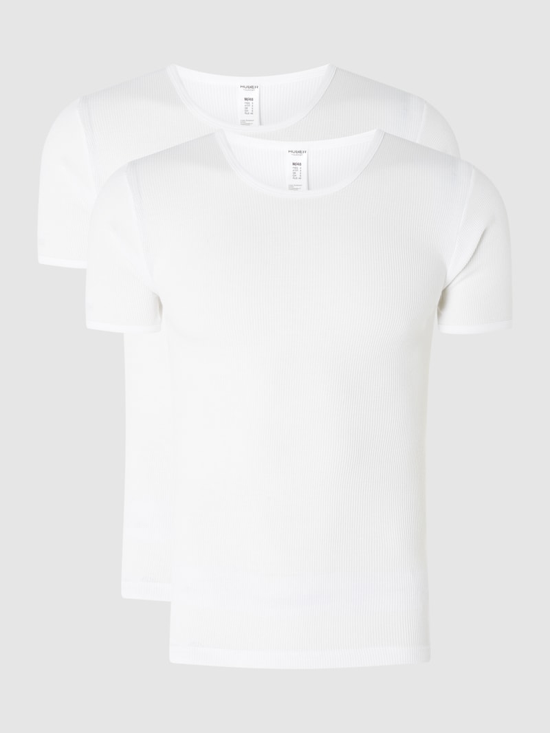 T-Shirt aus Baumwolle im 2er-Pack in weiß