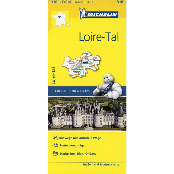 Michelin Loire-Tal - Straßenkarte