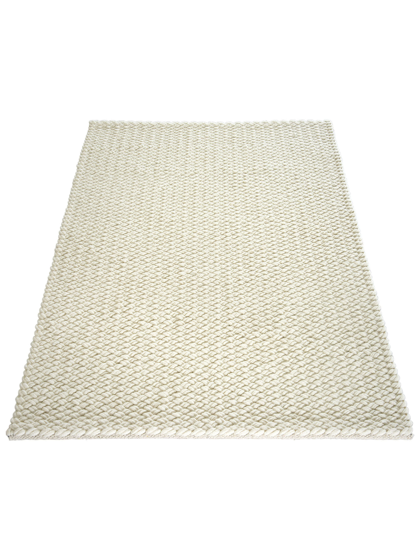 Aarbogen Woll-Teppich, White