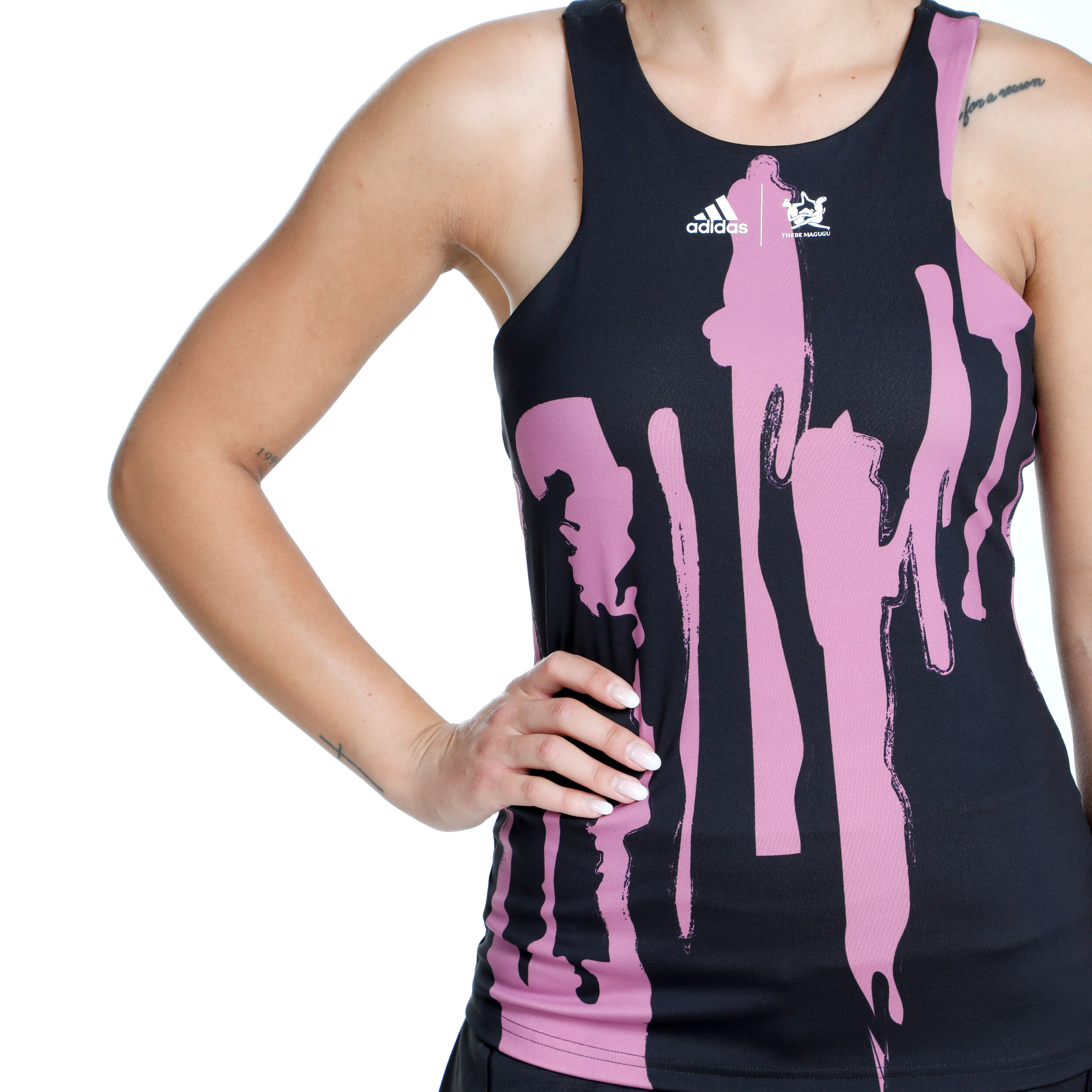 New York Y Tank-Top Damen - Schwarz, Pink