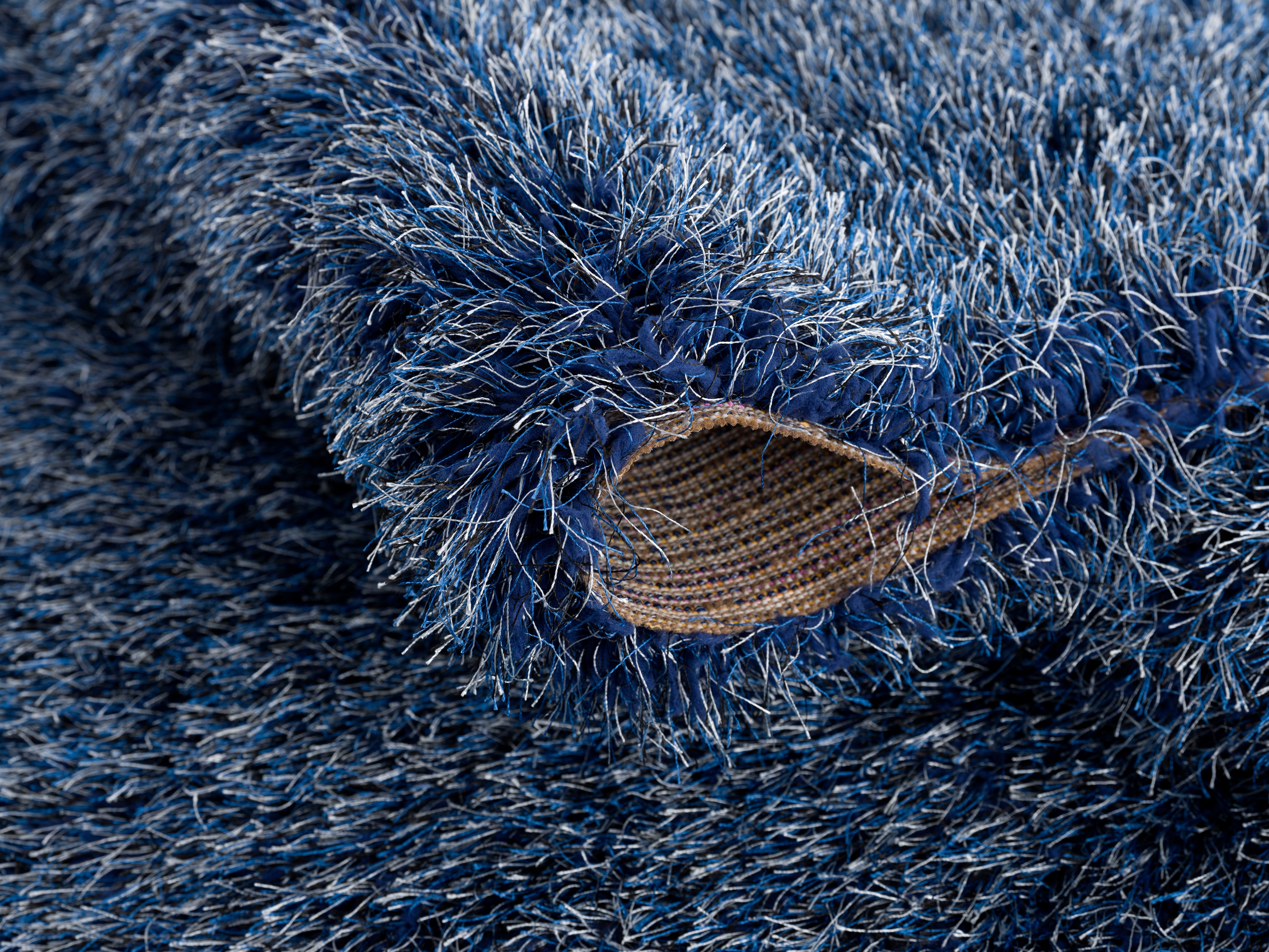 Hochflor-Teppich Amadeo, my home, rechteckig, Höhe: 73 mm, besonders langer Flor, einfarbig