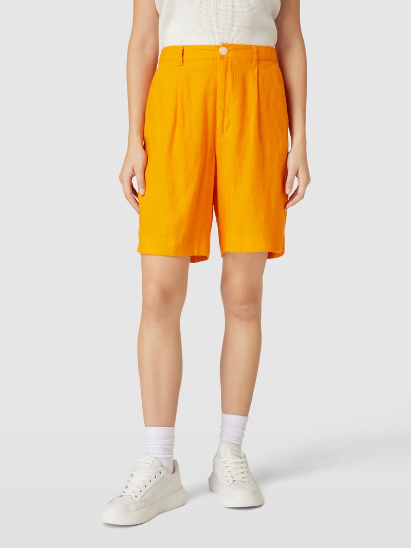 Bermudas mit französischen Eingrifftaschen in orange