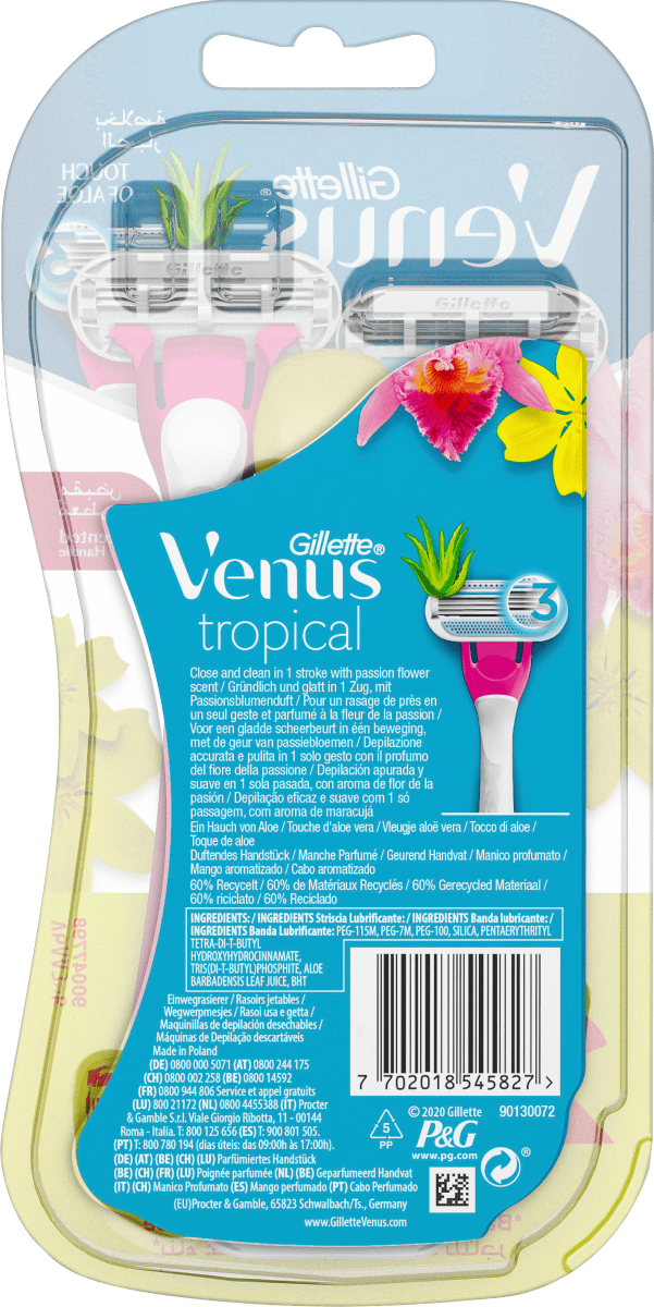 Einwegrasierer, Tropical, 3 St