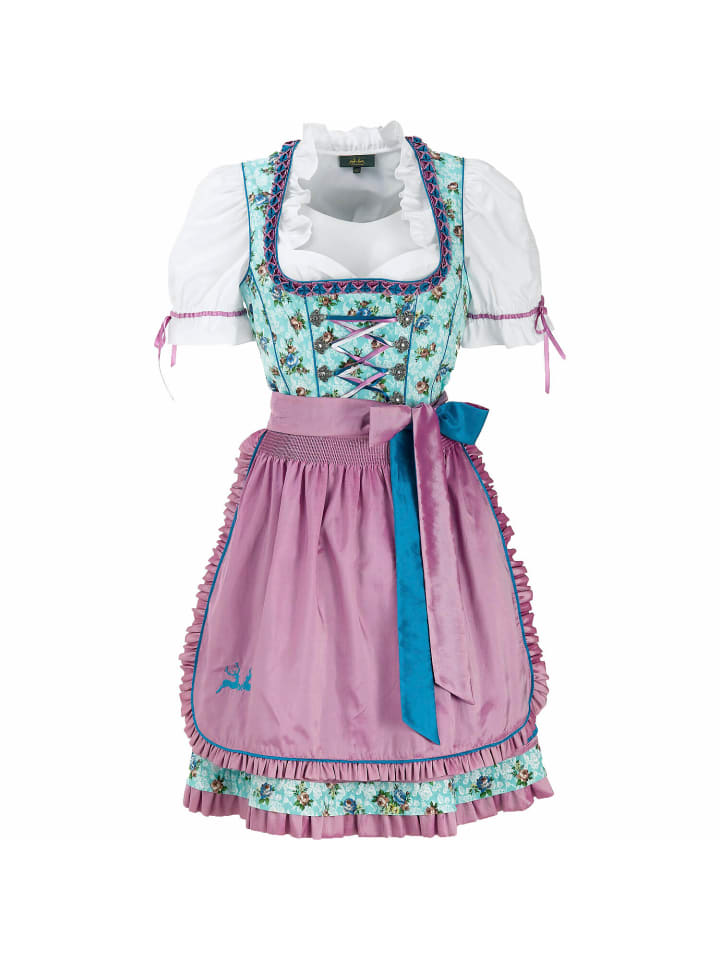 Wiesnkönig Dirndl Amrei in Türkis günstig kaufen 32