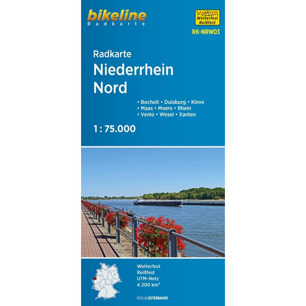 Radkarte Niederrhein Nord (RK-NRW03) - Fahrradkarte