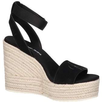 Calvin Klein Wedge Sandal in schwarz
