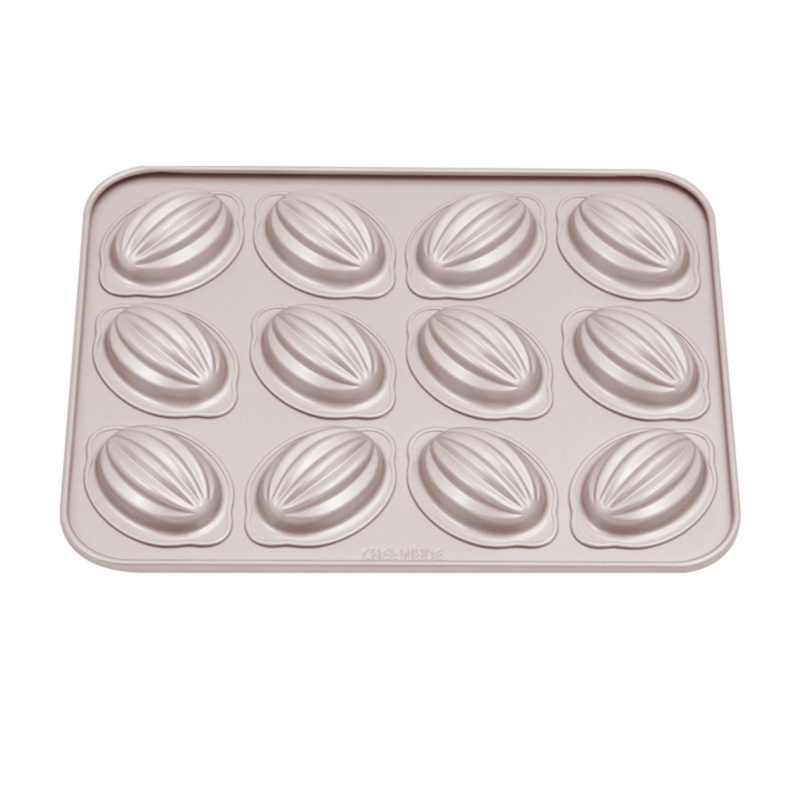 Chefmade Muffinform Minikuchen Form antihaft & silikon beschichtet,champagnergold, (CHEFMADE, 12er Motivbackform Rugby, 326x258x32mm, champagner gold, antihaft & silikon beschichtet, Muffinform, Cupcakeblech, Minikuchenform, Backblech, Cup-Cakes, Kar