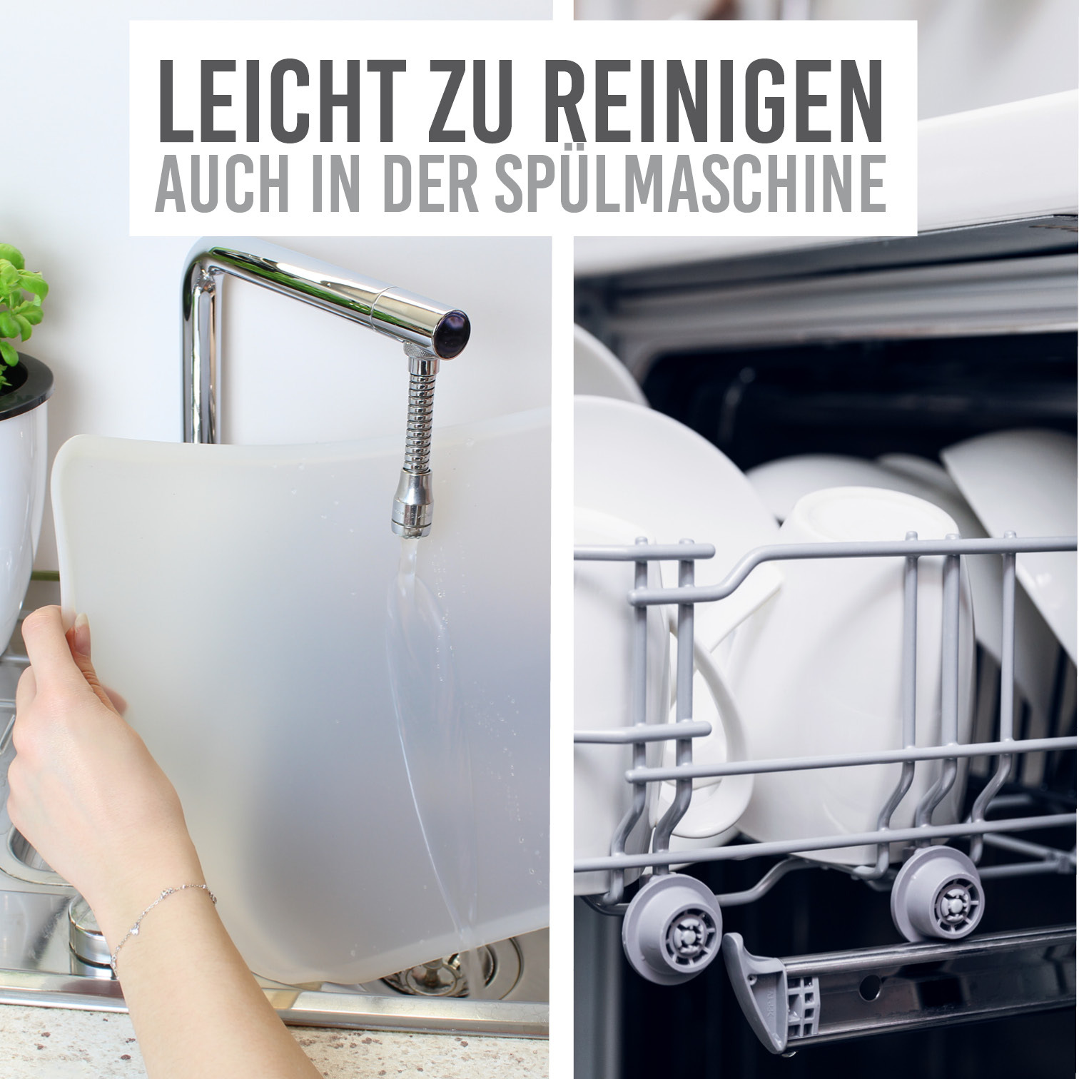 KaraLuna Futternäpfe KaraLuna Basic Napfunterlage 60x40 cm transparent L
