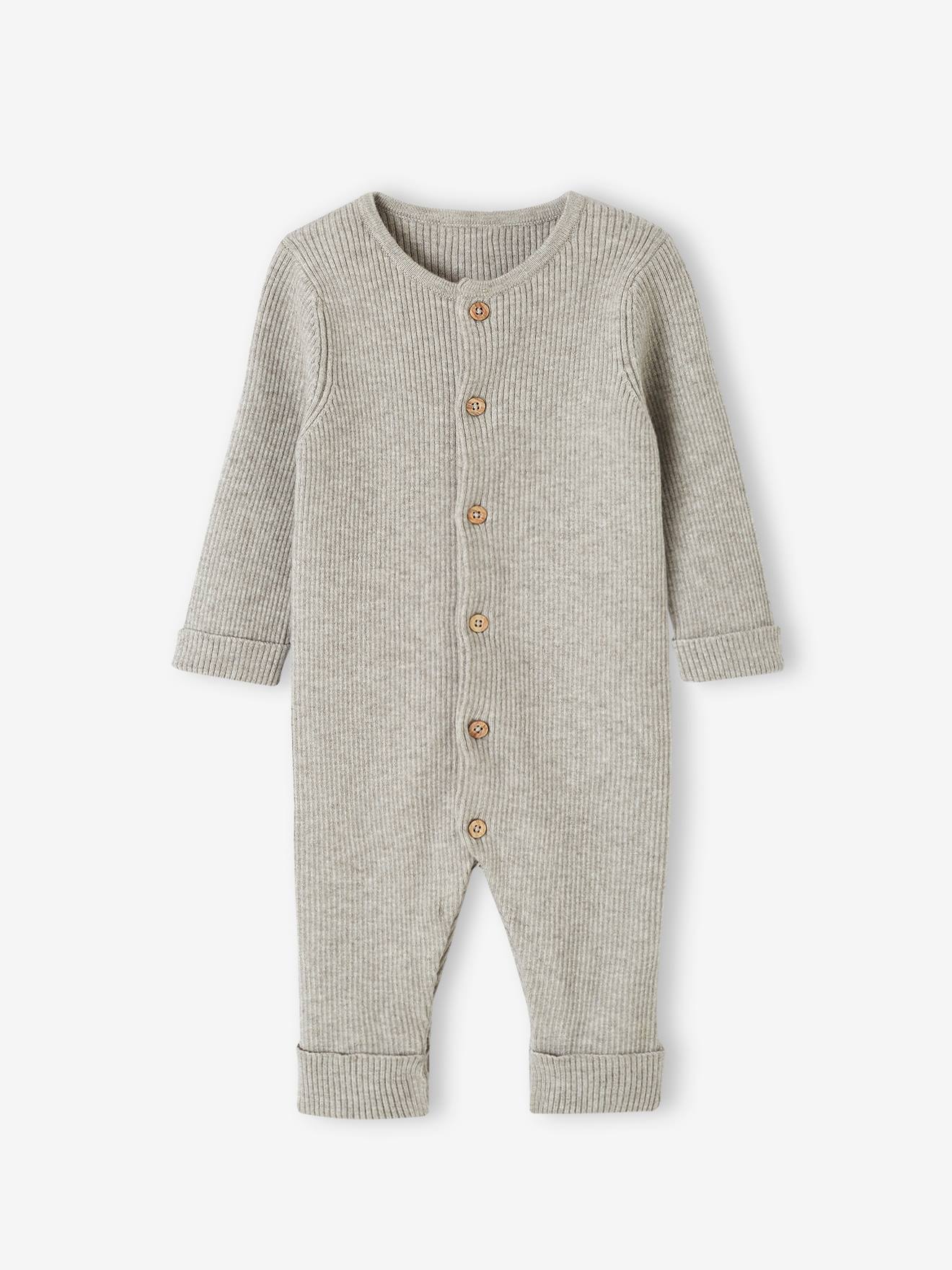 Vertbaudet Baby Overall, lange Ärmel Oeko-Tex - nachtblau