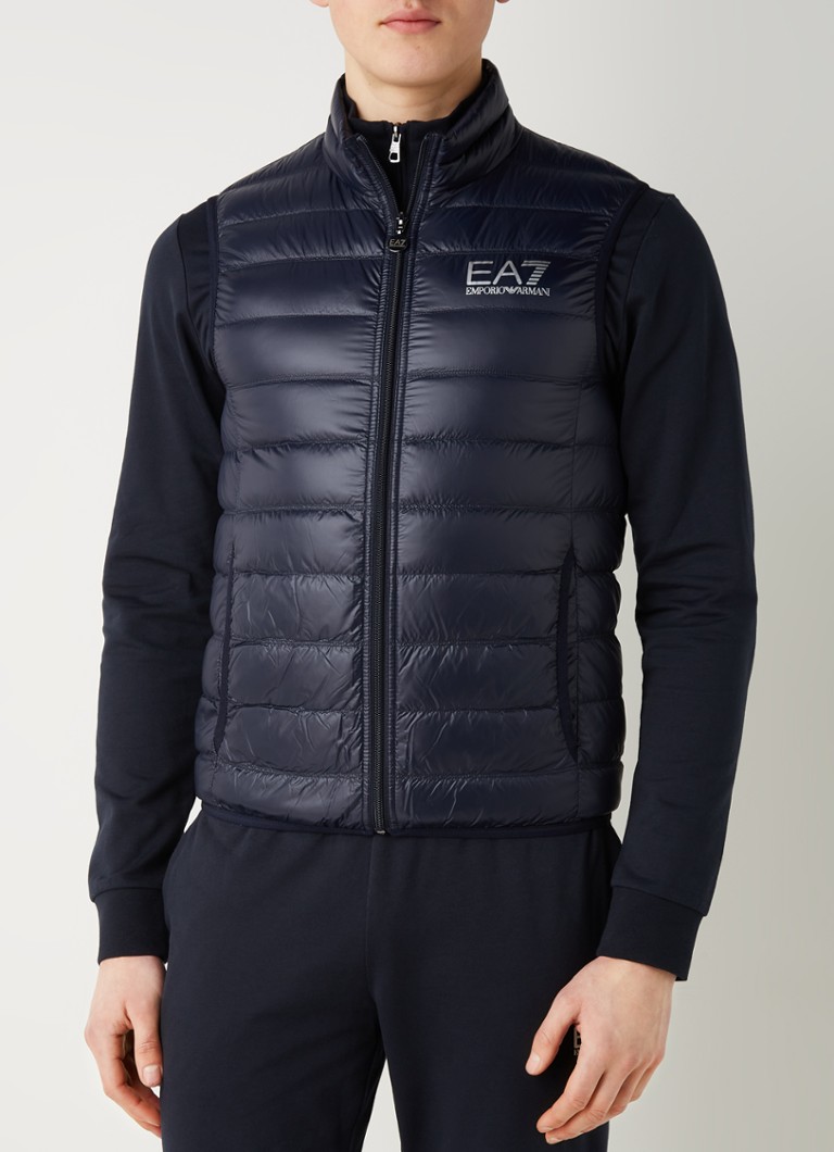 Gilet da allenamento trapuntato Emporio Armani con imbottitura in piuma
