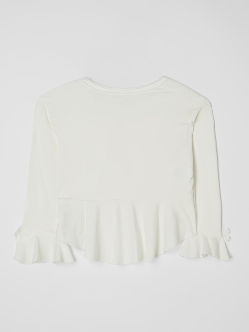 Bolero mit Volantsaum in ecru