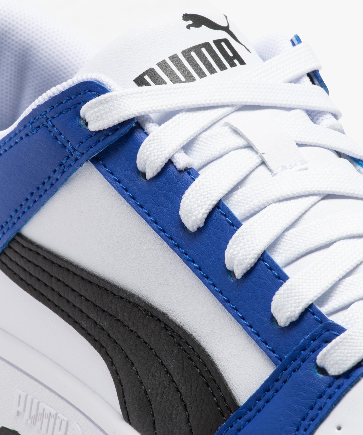 Baskets Garçon tricolores à lacets - Puma blanc | GEMO