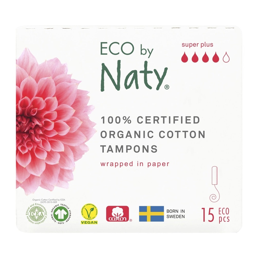 ECO by Naty Tampons Sans applicateur - Super Plus Hygiène Féminine