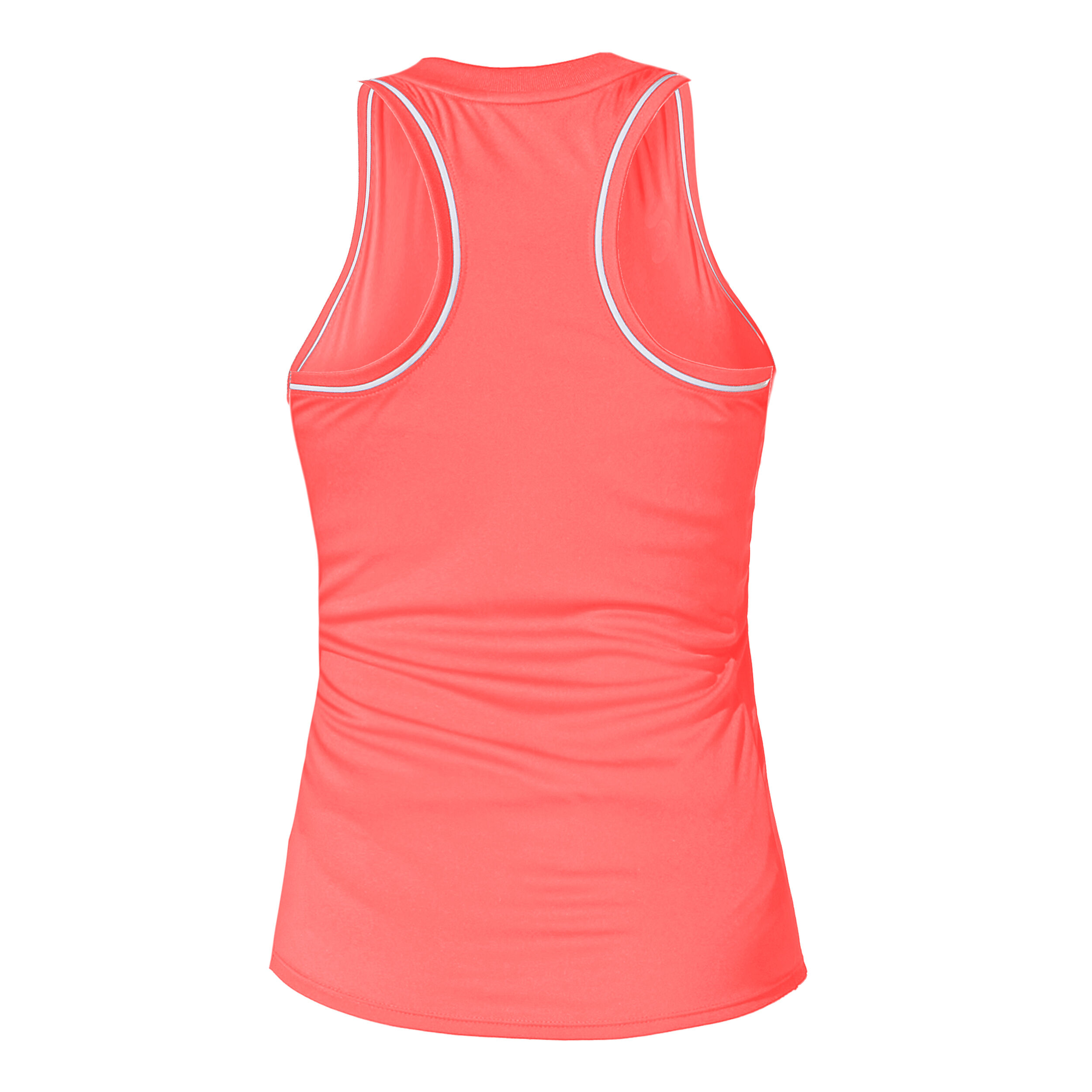 Piping Tank-Top Damen - Koralle, Weiß