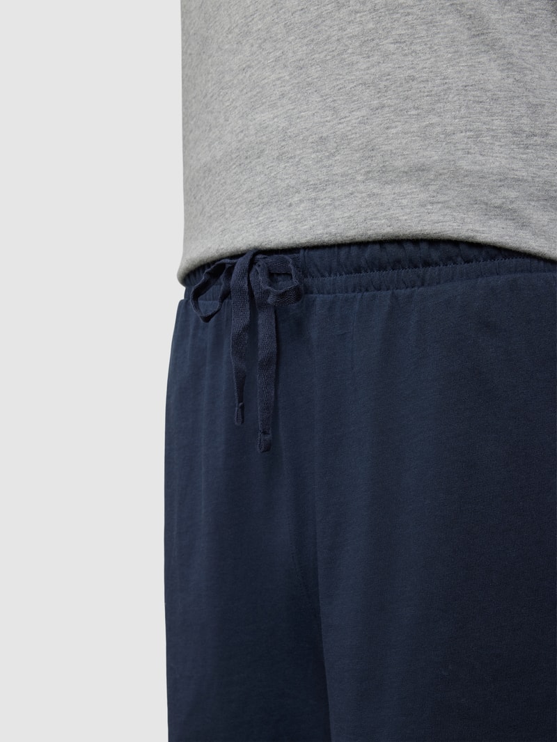 Pyjama mit Label-Print Modell 'Relax MIX N MATCH' in mittelgrau meliert