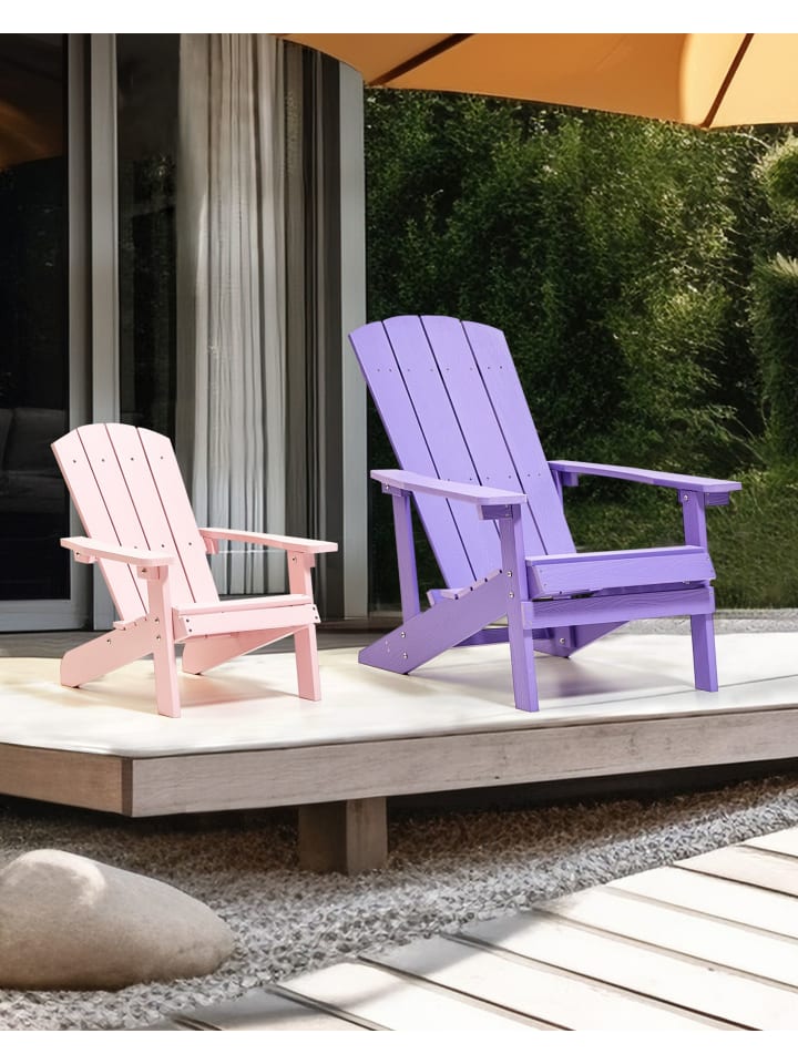 Beliani Kindersessel ADIRONDACK in Rosa - (W) 40 x (H) 64 x (L) 50 cm günstig kaufen onesize