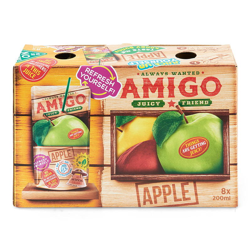 Amigo Fruktdrikk 8x200 ml Amigo eple