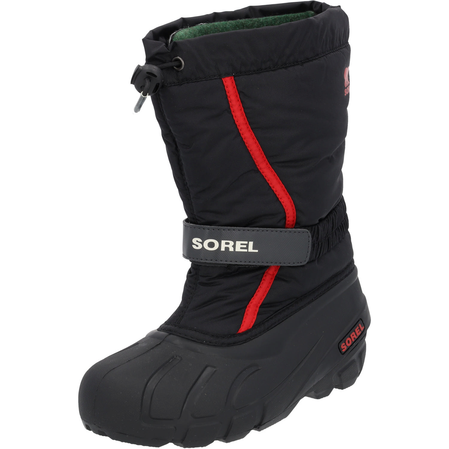 Sorel Childrens/Youth Flurry NC 1965 M, Winterstiefel, Kinder, Schwarz (Black/Light Red)