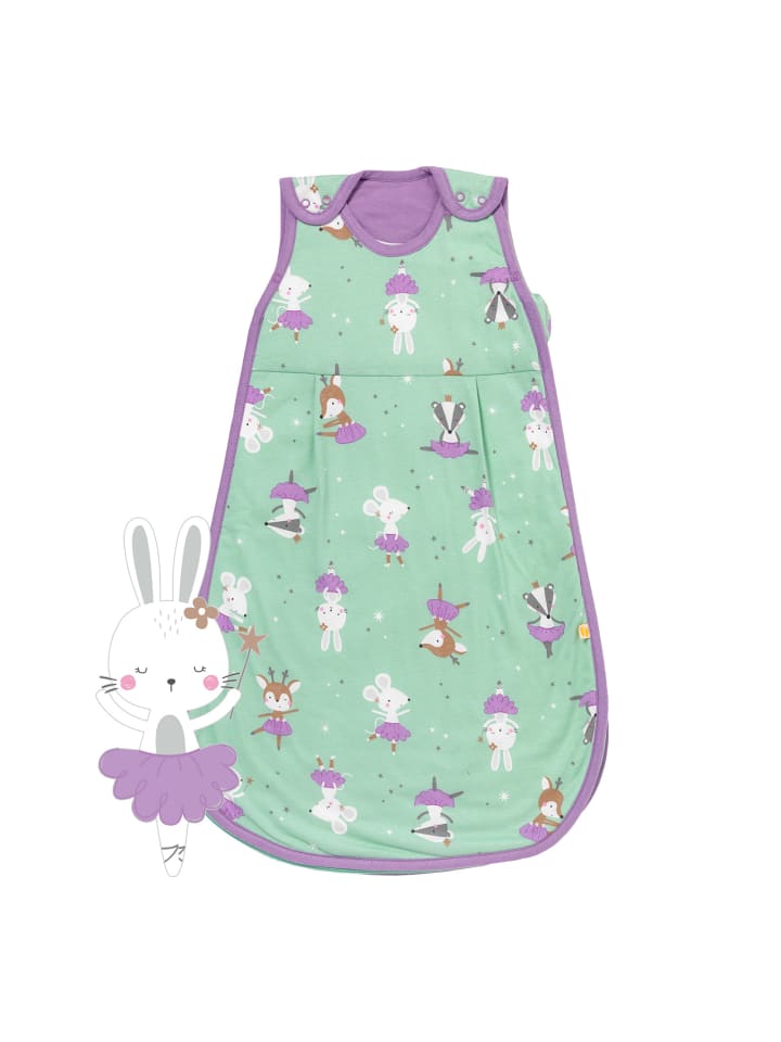 Schlummersack Babyschlafsack, 1.0 TOG in Mint-Lila günstig kaufen