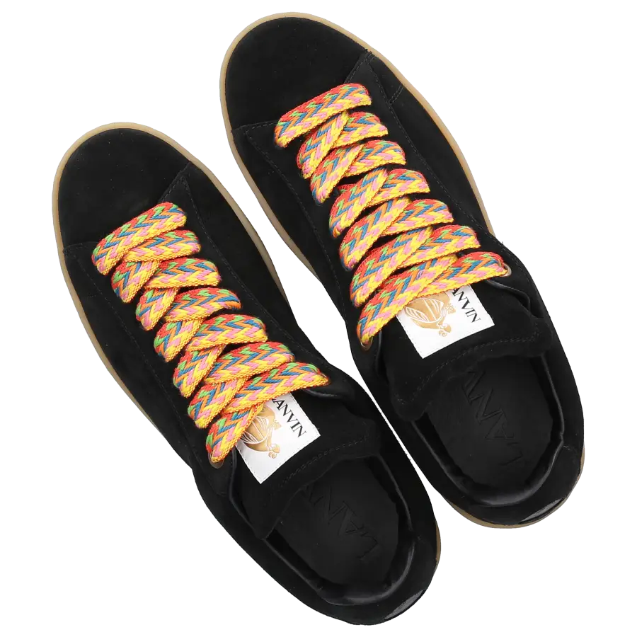 Lanvin - Sneaker low CURB LITE Veloursleder - schwarz