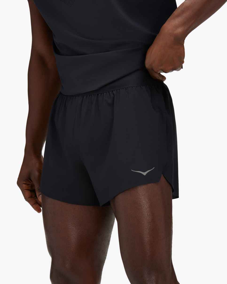 Race Day Split Short Black