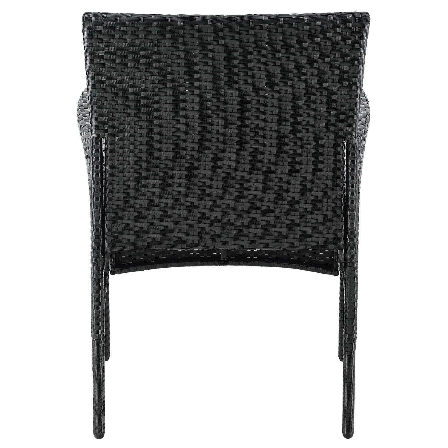 Juskys Gartenlounge-Set Fort Myers, wetterfeste Polyrattan Sitzgruppe für 4 Personen