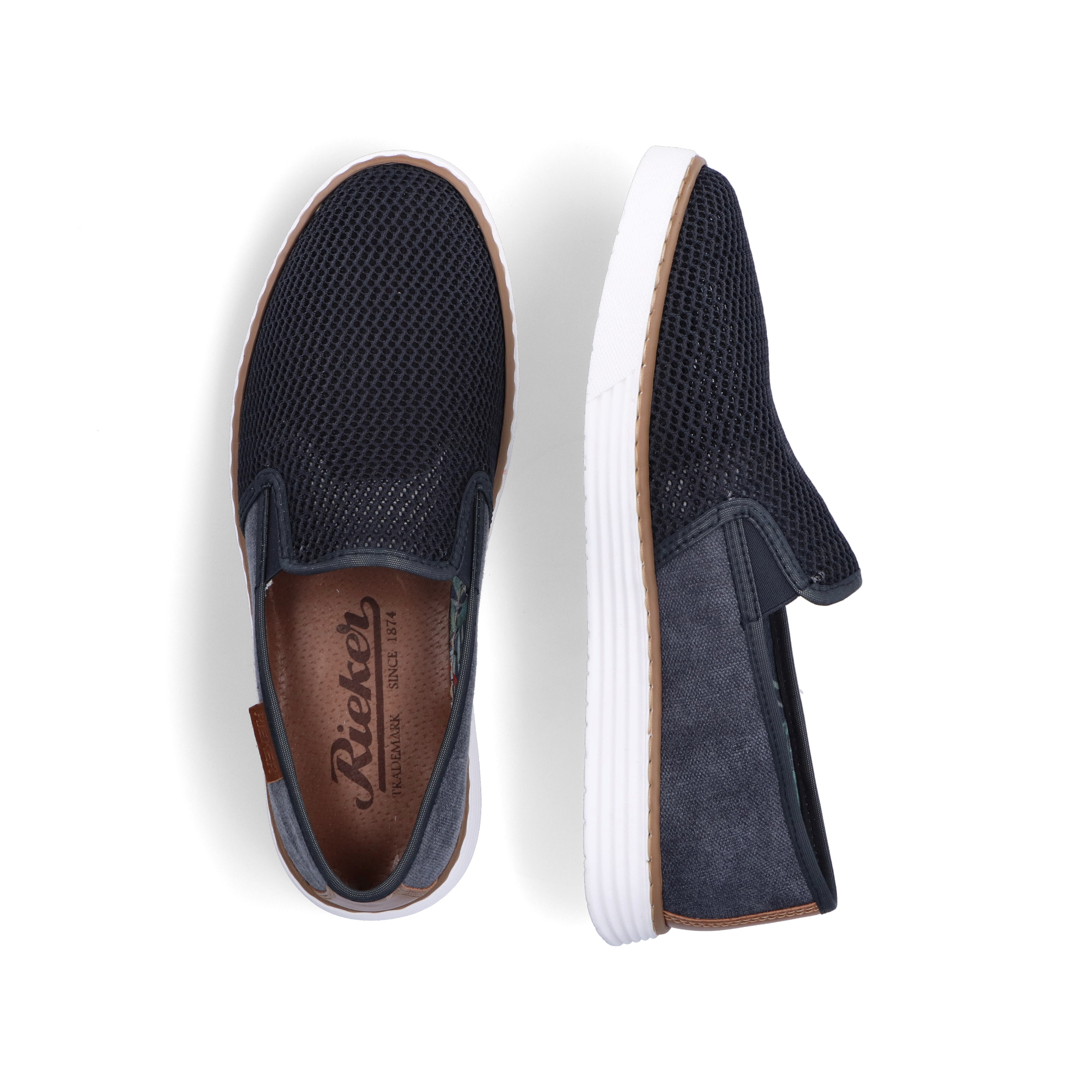 Rieker Herren Slipper marineblau