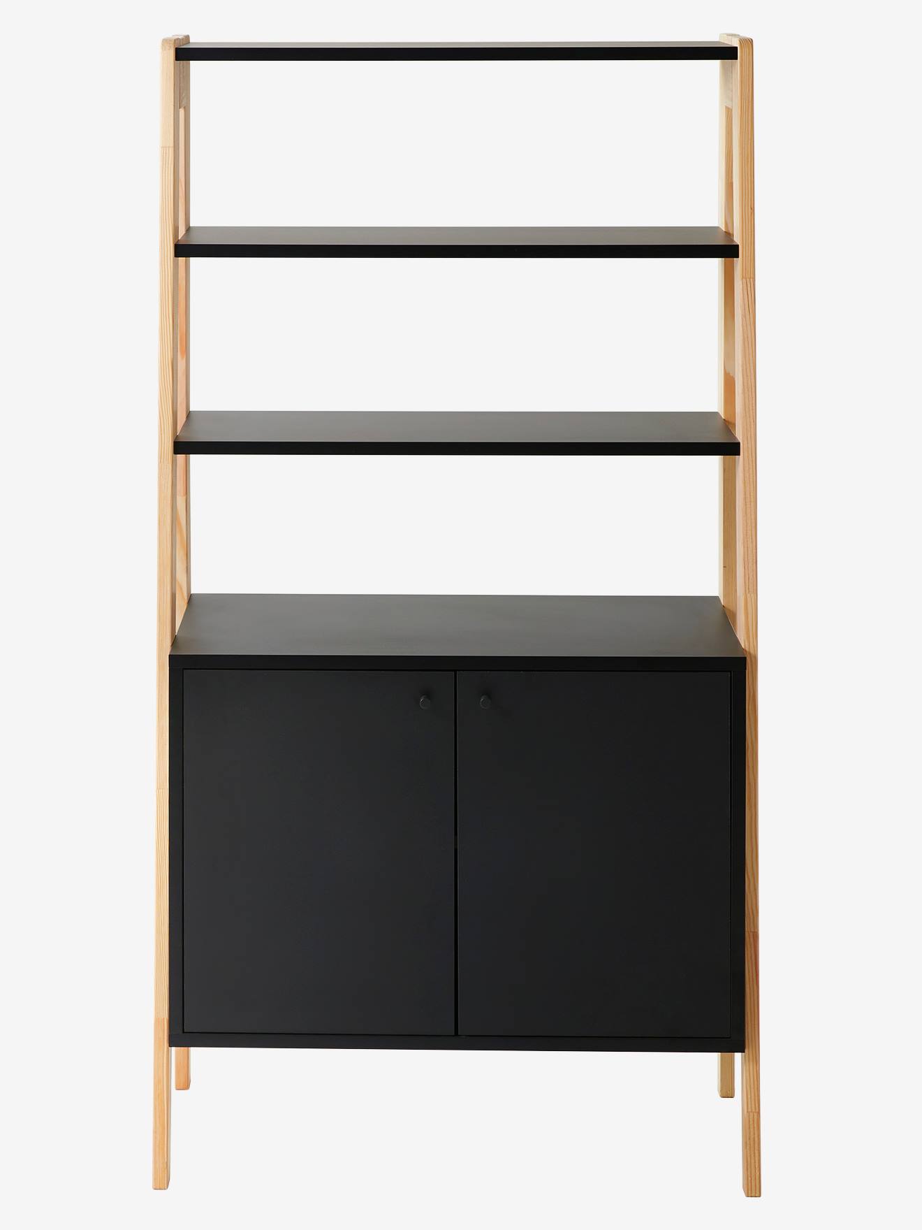 Vertbaudet Kinderzimmer Regalschrank RETRO - schwarz