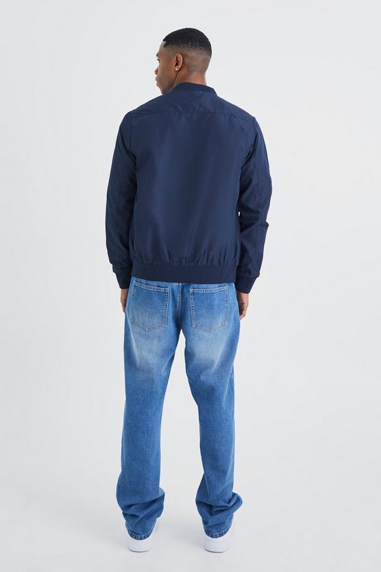 Basic Nylon-Bomberjacke