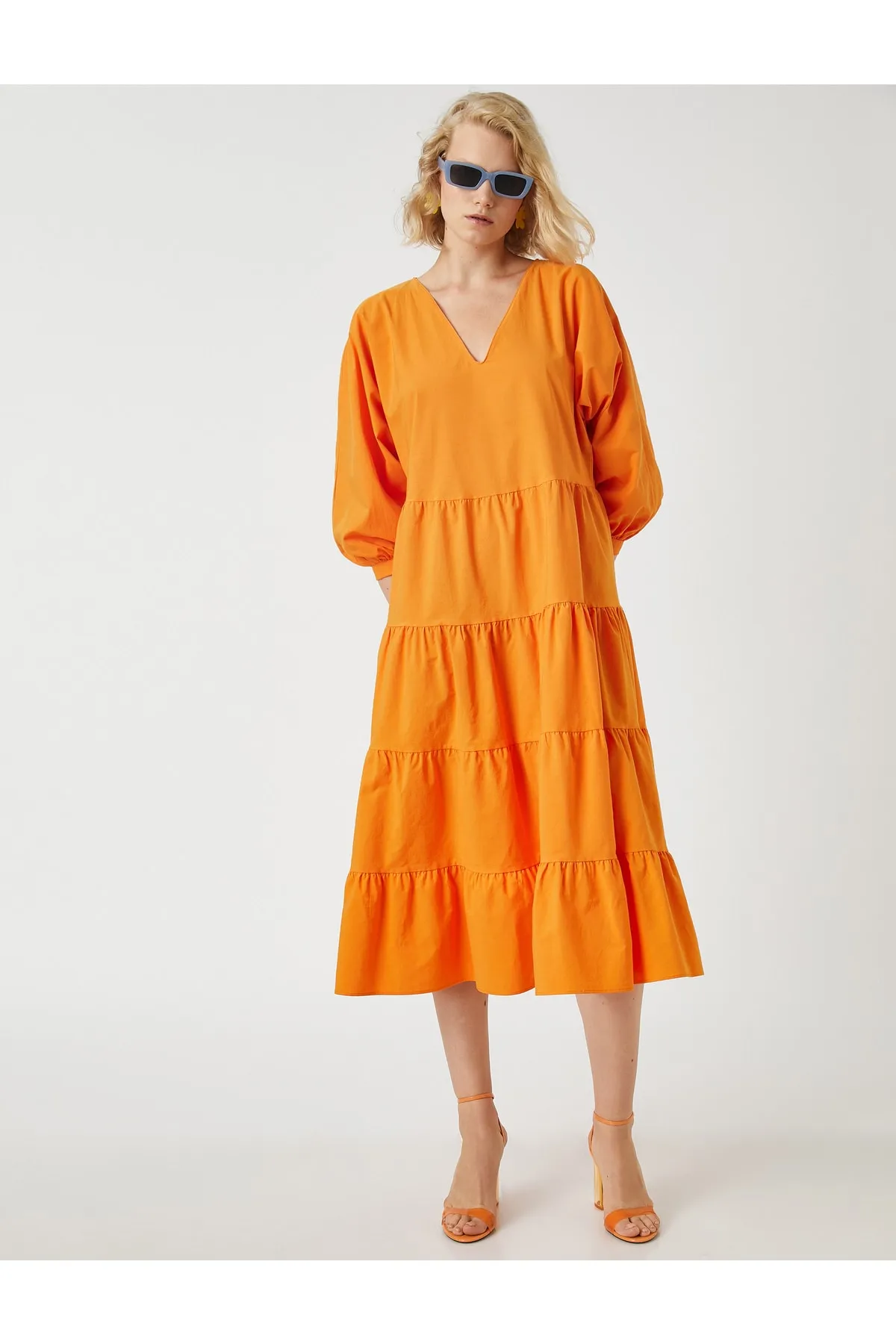 Koton  Übergroßes Midikleid