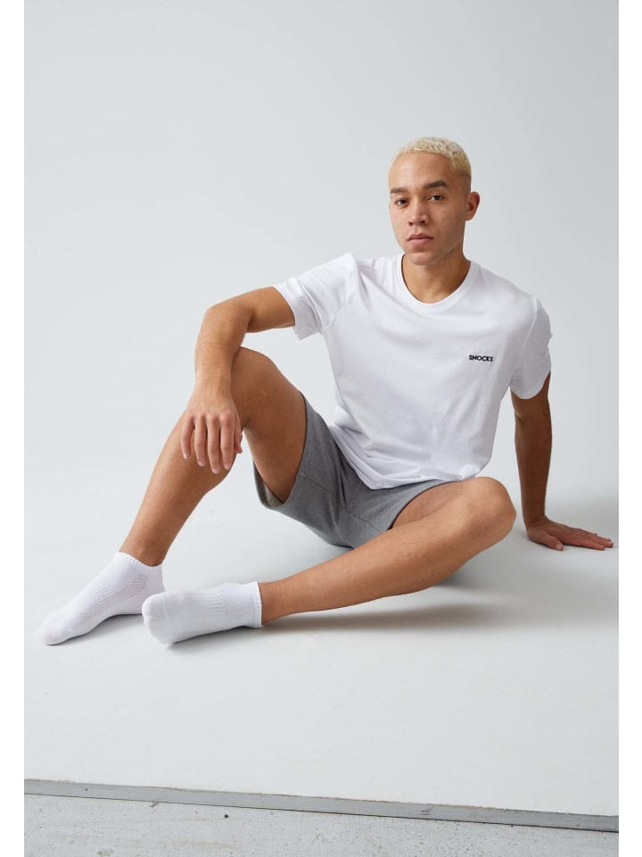 SNOCKS Sneaker Socken aus Bio-Baumwolle 6 Paar in Mix (Schwarz/Weiß/Grau) günstig kaufen