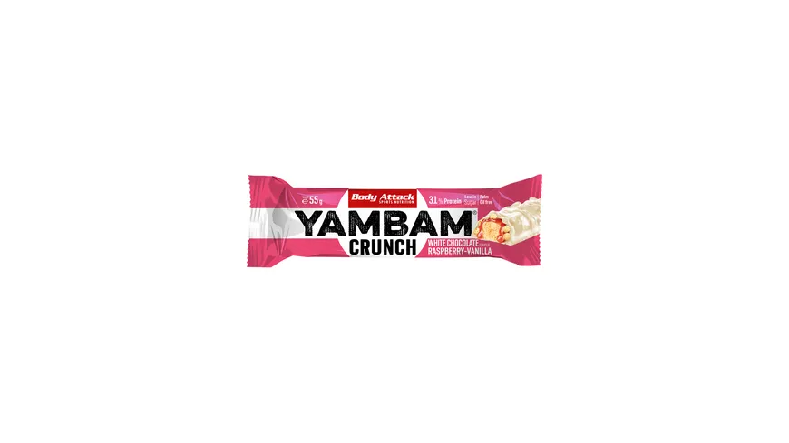 BEST BODY Riegel Yambam Crunch White Chocolate 55 g