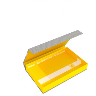 Feldherr Magnetbox gelb Half-Size 40 mm leer