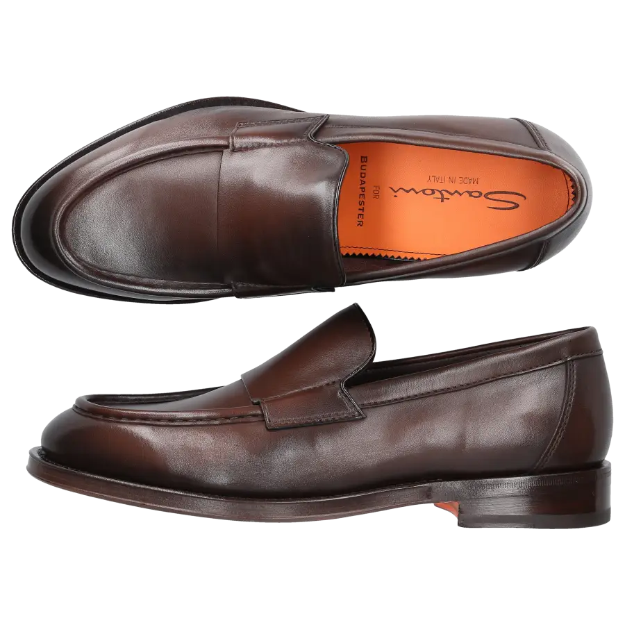 Santoni - Loafer 18357 Kalbsleder - braun
