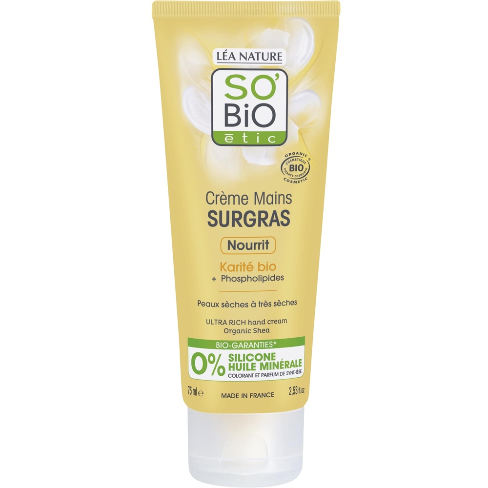 LÉA NATURE SO BiO étic Crème mains surgras, nourrit, Karité bio Crème mains